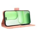 Honor 600 Lite Kortholder Lommebokveske - Rosa