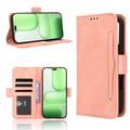Honor 600 Lite Kortholder Lommebokveske - Rosa
