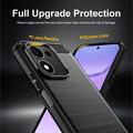 Honor 600 Smart Børstet TPU-deksel - karbonfiber