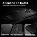 Honor 600 Smart Børstet TPU-deksel - karbonfiber