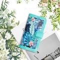 Honor 600 Smart Blomstrete lommebokveske med kortspor - grønn
