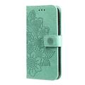 Honor 600 Smart Mandala Lommebok-deksel med håndleddsstropp - mintgrønn