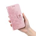 Honor 600 Smart Mandala Lommebok-deksel med håndleddsstropp - rosa