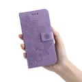 Honor 600 Smart Mandala Lommebok-deksel med håndleddsstropp - Lilla