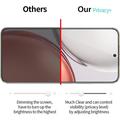 Honor 600 Smart Privacy Full Cover Beskyttelsesglass - Svart Kant