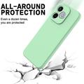 Honor 600e/600 Lite/X80i Flytende silikon-deksel med håndstropp - Grønn