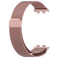 Honor Band 9 magnetisk Mesh stropp - Rosa