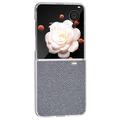 Honor Magic V Flip Rhinestone Tekstur Hybrid-deksel - Grå