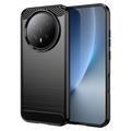 Honor Magic8 Børstet TPU-deksel - karbonfiber - svart