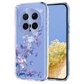 Honor Magic8 Pro TPU-deksel med blomstermønster - Lilla