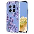 Honor Magic8 Pro TPU-deksel med blomstermønster - Blåregn