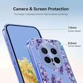 Honor Magic8 Pro TPU-deksel med blomstermønster
