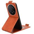 Honor Magic8 Pro vertikalt flip-etui med stativ - Brun