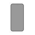 Honor Magic9 Pro Max Privacy Full Cover Beskyttelsesglass - Svart Kant