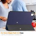 Honor MagicPad 3 Pro 12.3/MagicPad 4 Tri-Fold Series Smart Folio-etui - mørkeblå