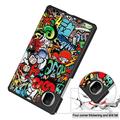 Honor Pad X7 Tri-Fold Series Smart Folio-etui - Graffiti