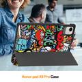 Honor Pad X9a Tri-Fold Series Smart Folio-etui - Graffiti