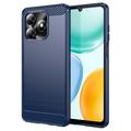 Honor X5c/X5c Plus Børstet TPU-deksel - karbonfiber