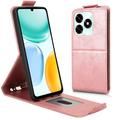 Honor X5c Plus vertikalt flip-etui med stativ