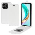 Honor X6b Vertikalt Flip-Deksel med Kortlomme - Hvit