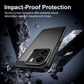 Honor X6e Børstet TPU-deksel - karbonfiber - svart