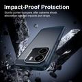 Honor X6e Børstet TPU-deksel - karbonfiber - blå