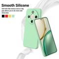 Honor X70/X9d/Magic8 Lite Flytende silikon-deksel med håndstropp - grønn