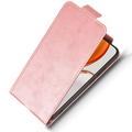 Honor X70/X9d/Magic8 Lite vertikalt flip-etui med stativ - Roségull