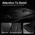 Honor X7e Børstet TPU-deksel - karbonfiber