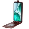 Honor X8c Vertikalt Flip-Deksel med Kortlomme - Brun