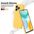 Honor X8d Flytende silikon-deksel med håndstropp - Gul
