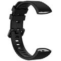 Huawei Band 4 Pro/3 Pro Myk silikonstropp - Svart