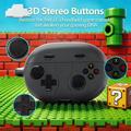 Huawei FreeBuds Pro 5 Retro Gamepad silikonetui med karabinkrok - Mørkgrå