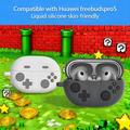 Huawei FreeBuds Pro 5 Retro Gamepad silikonetui med karabinkrok - Mørkgrå