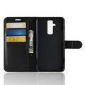 Huawei Mate 20 Lite Lommebok-deksel med Magnetisk Lukning - Svart
