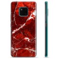 Huawei Mate 20 Pro TPU-deksel - Rød Marmor