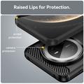 Huawei Mate 70 Børstet TPU Deksel - Karbonfiber - Svart