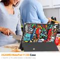 Huawei MatePad 11.5 S Tri-Fold Series Smart Folio-etui - Graffiti