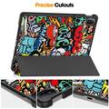Huawei MatePad SE 11 Tri-Fold Series Smart Folio-deksel - Graffiti