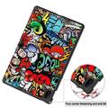 Huawei MatePad SE 11 Tri-Fold Series Smart Folio-deksel - Graffiti