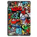 Huawei MatePad SE 11 Tri-Fold Series Smart Folio-deksel - Graffiti