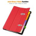 Huawei MatePad SE 11 Tri-Fold Series Smart Folio-deksel - Rød