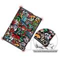 Huawei MatePad T10/T10s Tri-Fold Series Smart Folio-etui - Graffiti