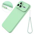 Huawei Nova 15 Pro Flytende silikon-deksel med håndstropp - grønn