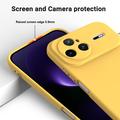 Huawei Nova 15 Pro Flytende silikon-deksel med håndstropp - gul