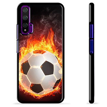 Huawei Nova 5T Beskyttelsesdeksel - Fotballflamme