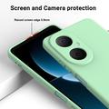 Huawei Nova Y73 Flytende silikon-deksel med håndstropp - grønn