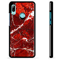 Huawei P Smart (2019) Beskyttelsesdeksel - Rød Marmor