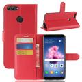 Huawei P Smart Lommebok-deksel med Magnetisk Lukning - Rød