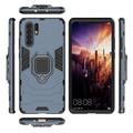 Huawei P30 Pro Hybrid-deksel med Ringholder - Blå